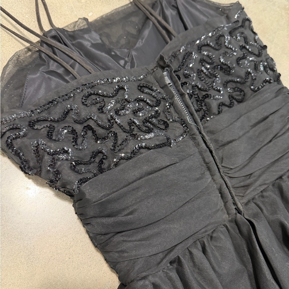 Vintage 1960’s Black Sequin Cocktail Dress - Picture 8 of 10